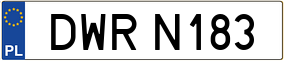 Truck License Plate